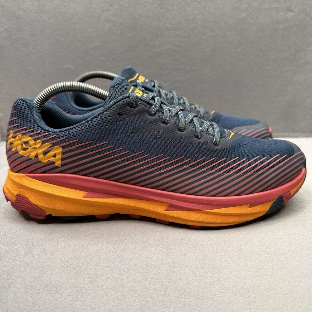 Hoka One One Navy and Red Running Shoes